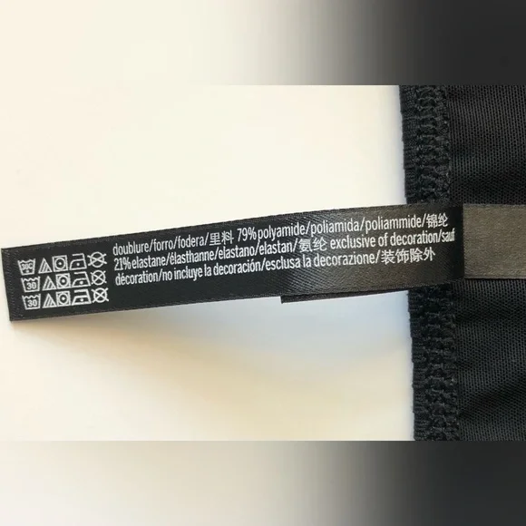 Victoria Secret Sport Dress Women’s S Black Open Mid Section Tank Tie Knot Front - Picture 9 of 11